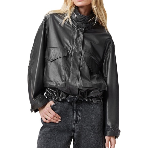 All Saints Jackets & Blazers - All Saints Clay Leather Jacket